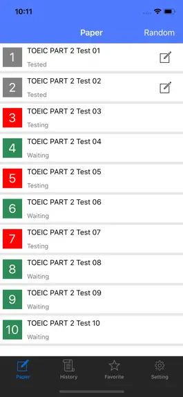 Game screenshot TOEIC Test Part2 Listening 300 mod apk