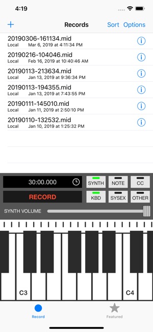 MIDI Recorder with E.Piano