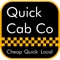 The Quickcab Co Passenger app allows the passenger to book a cab easily using internet data by providing the details of pickup and drop location