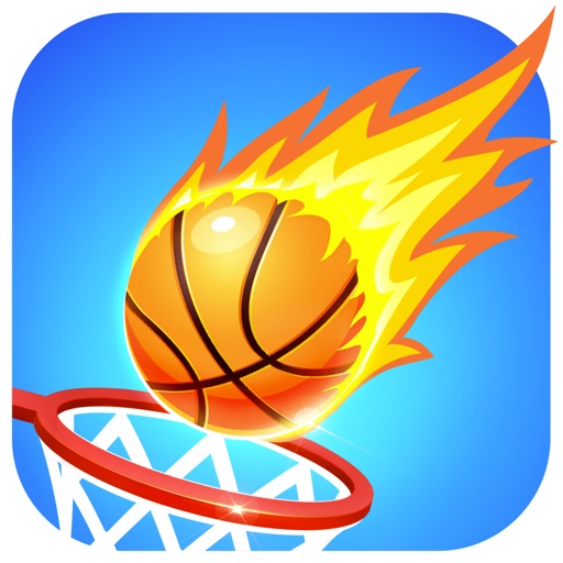 Flappy basketball dunk ball icon