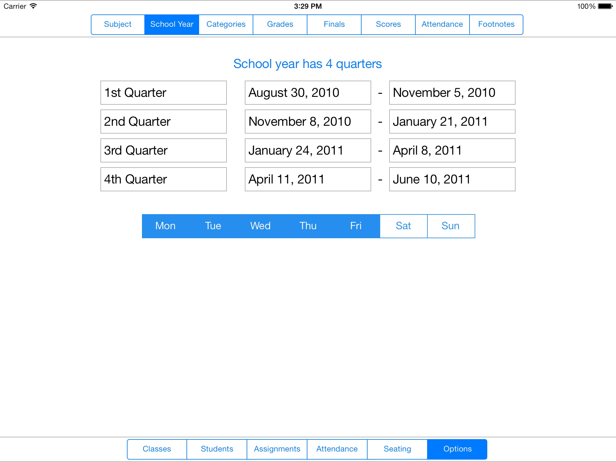 Gradekeeper for iPad screenshot 4