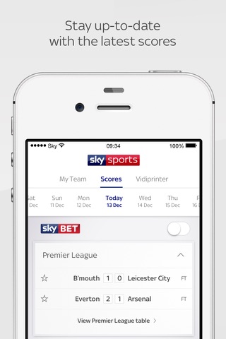 Sky Sports Scores screenshot 2