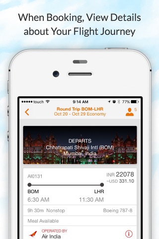 Air India screenshot 2