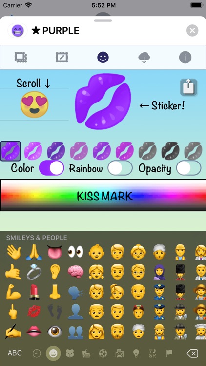 PURPLE Emoji • Stickers screenshot-6