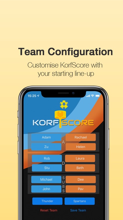 KorfScore: Korfball Game Stats