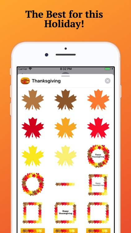 Thanksgiving Holiday Stickers.