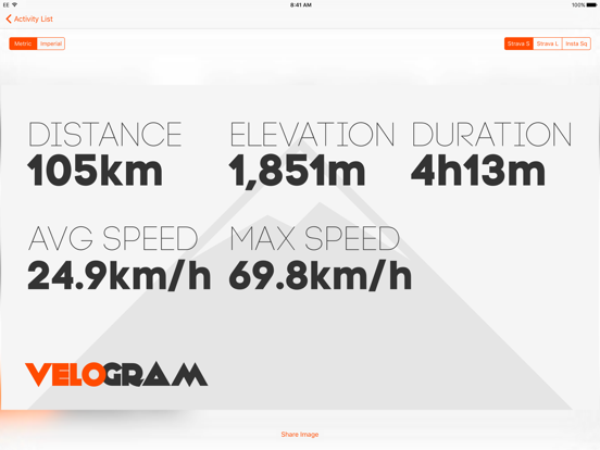 Screenshot #6 pour Velogram for Strava Cycling