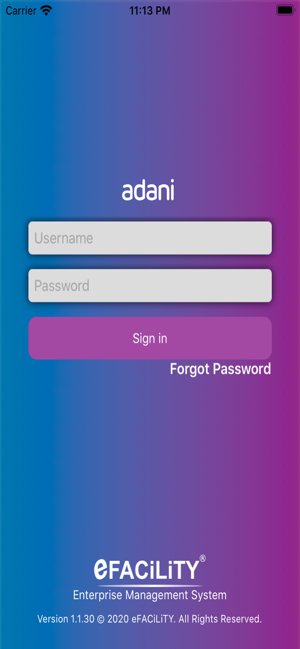 Adani-eFACiLiTY FM App