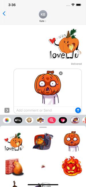 Spooky Scary Pumpkin Stickers