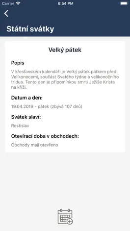 Game screenshot Státní svátky apk