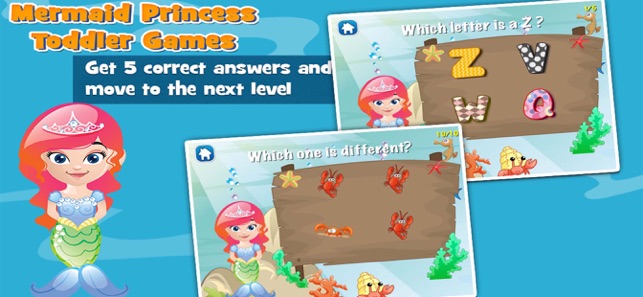 Mermaid Princess Toddler Game(圖3)-速報App