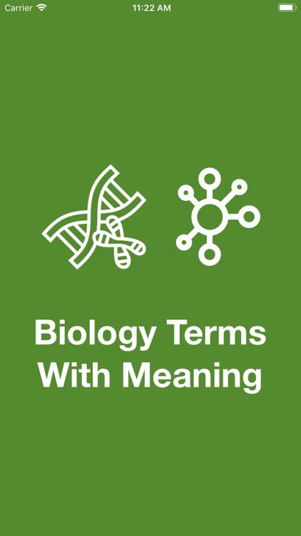 Biology Terms With Meaning