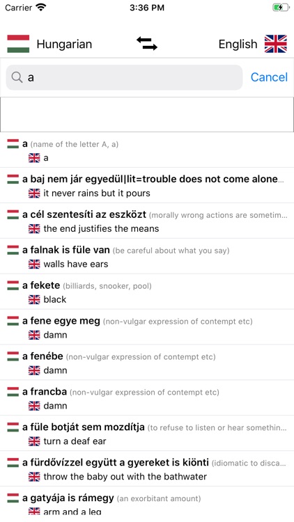 Hungarian/English Dictionary screenshot-3