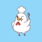 "CookChicken" has many cute emojis that you can share with your friends using SMS