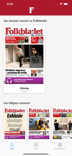 E-tidning Folkbladet(圖1)-速報App