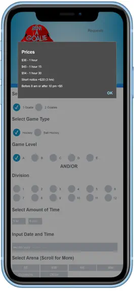 Game screenshot Rent A Goalie - Calgary apk