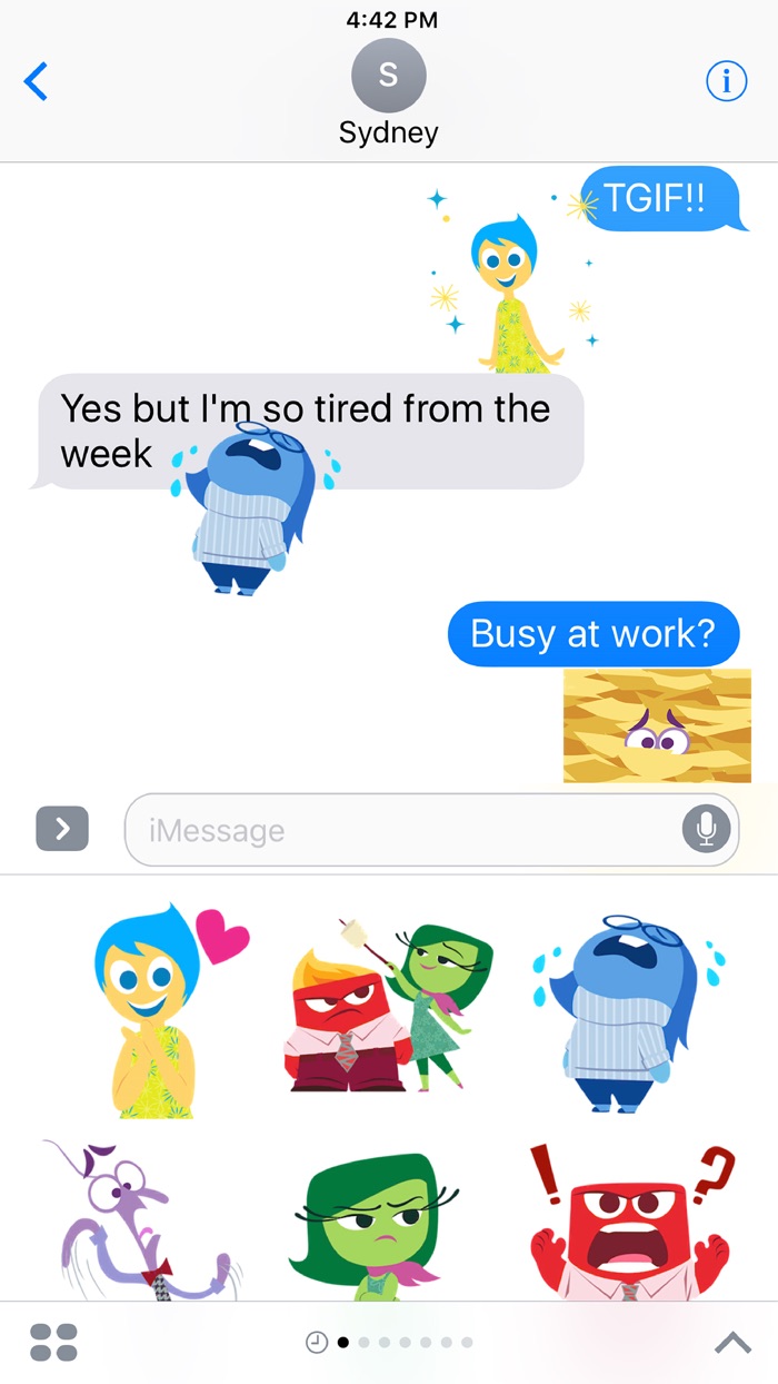 Disney Stickers Inside Out