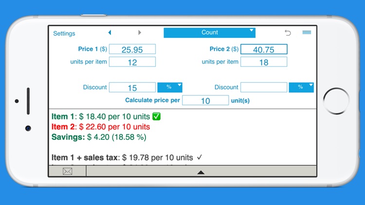 Unit Price Comparison screenshot-2