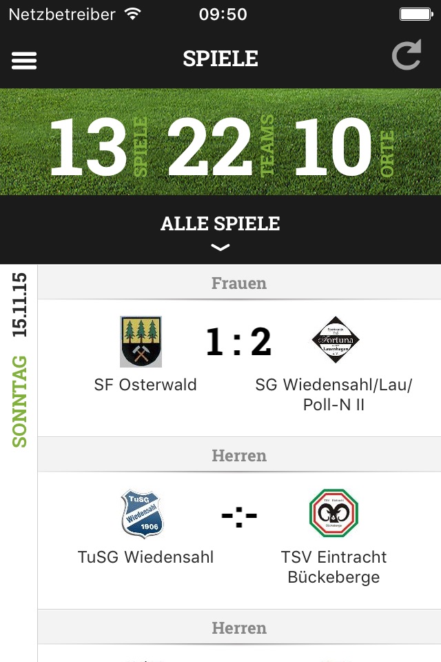 DFBnet screenshot 2