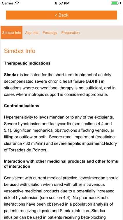 Simdax Dose