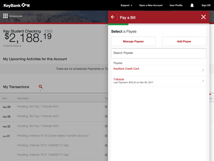 KeyBank App for iPad