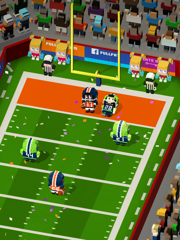 Blocky Football - Endless Arcade Runner screenshot
