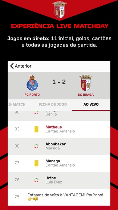 App Oficial SC Braga screenshot 3