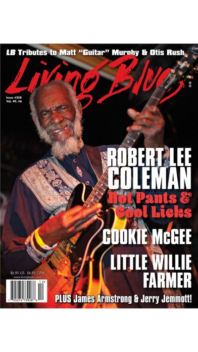 LIVING BLUES MAGAZINE screenshot1