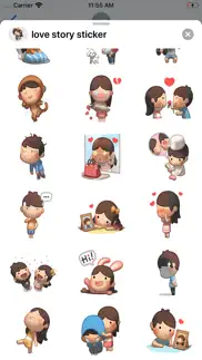 How to cancel & delete love story sticker 3