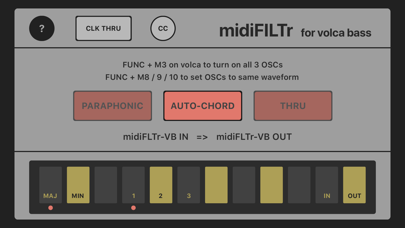 midiFILTr-VB for Volca Bass screenshot 2