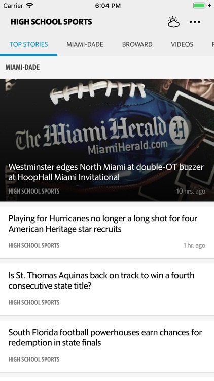 Miami High School Sports News