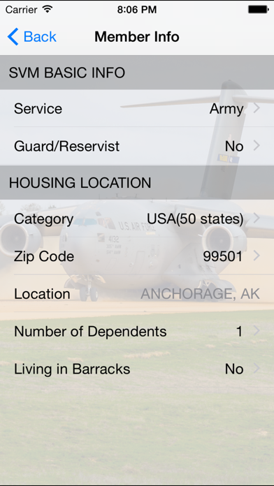 How to cancel & delete Military Pay Calc from iphone & ipad 3