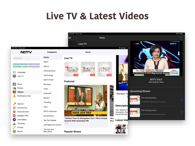 NDTV for iPad(圖2)-速報App