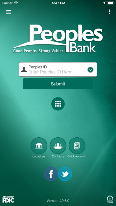 How to cancel & delete Peoples Bank of MO from iphone & ipad 1