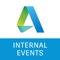 Autodesk Internal Events is the single app for internal events like TechX, Architect's Summit, hackathons, training and others