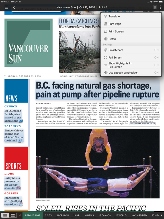 The Vancouver Sun ePaper screenshot 4