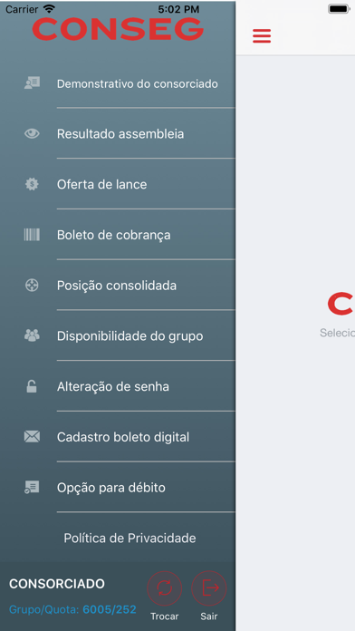 How to cancel & delete Conseg Consórcios from iphone & ipad 3