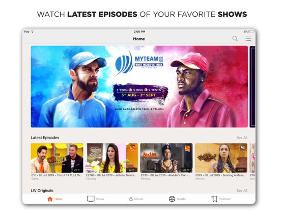 SonyLIV-LIVE Cricket TV Moviesのおすすめ画像1