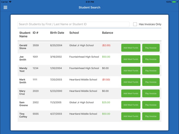 MSB Invoicing