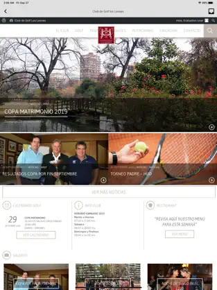 Captura de Pantalla 3 Club de Golf Los Leones iphone