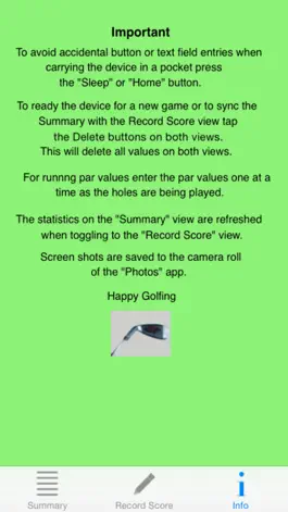 Game screenshot Duffer's Golf Score Card hack