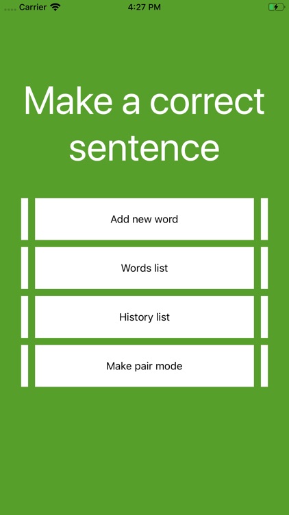 Make a correct sentence