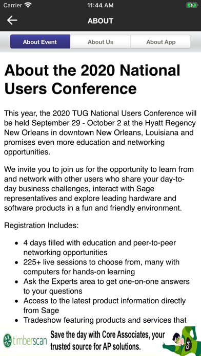 2020 TUG National Conference screenshot 4