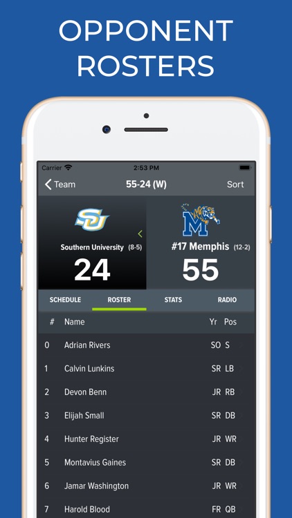 Memphis Football Schedules screenshot-8