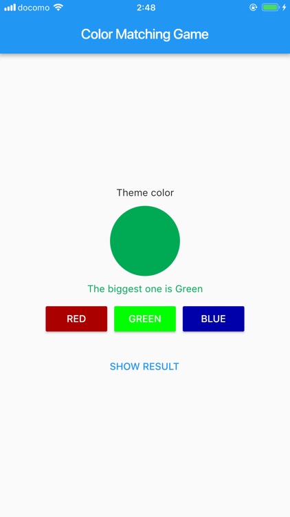 Color Matching Game - Flutter