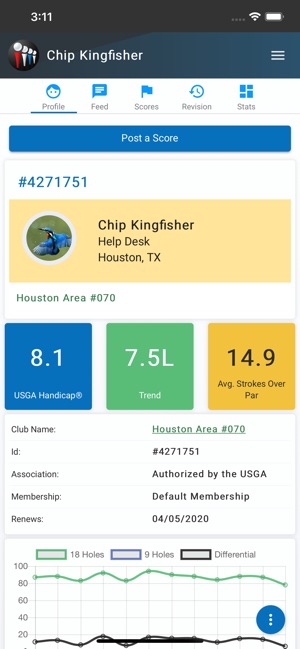 USHandicap: USGA Handicap