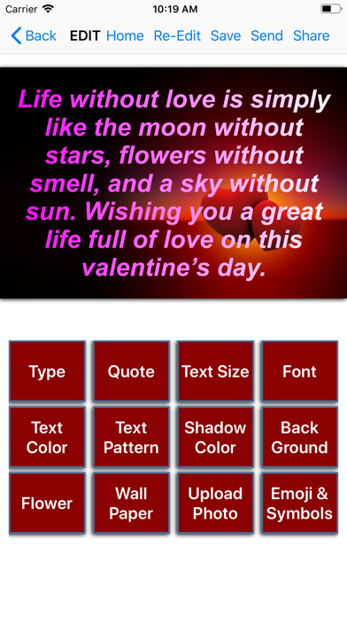 Valentine Day Wallpaper Quote screenshot 2