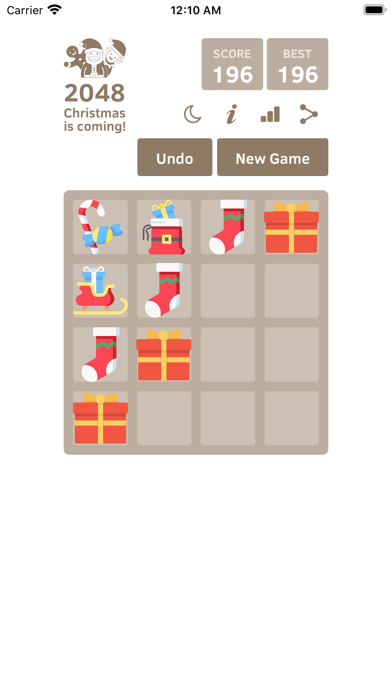 2048 Christmas - Puzzle Game screenshot 3