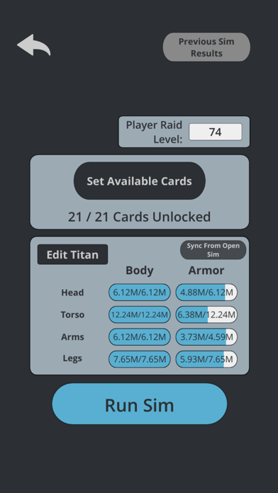 TT2 Raid Optimizer screenshot 4
