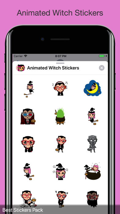 Animated Witch Stickers screenshot 2